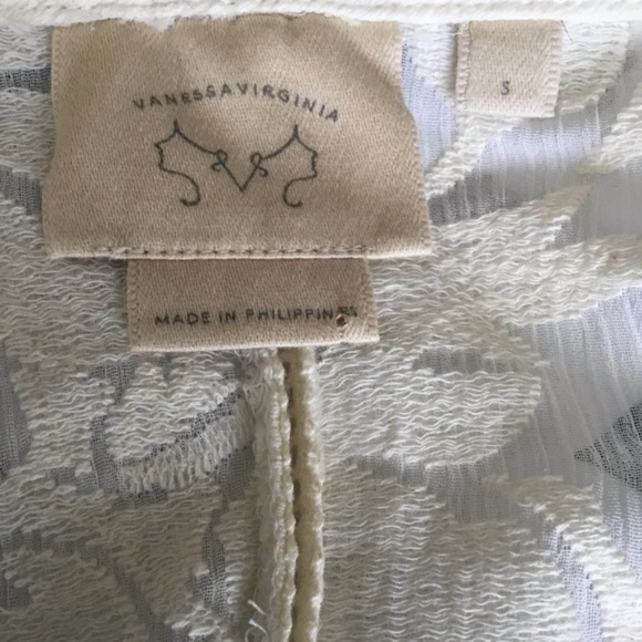 Anthropologie "Vanessa Virginia" Sheer Floral Top - Picture 4 of 4